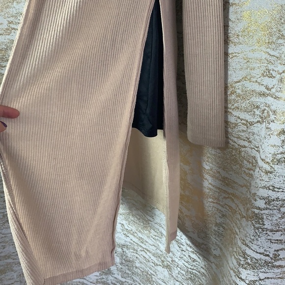 Fashion Nova cream open duster/cardigan Jacket size S - Picture 6 of 10